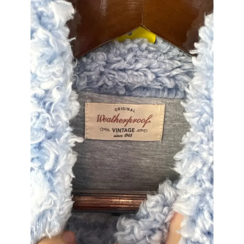 Women’s Weatherproof Vintage Small Periwinkle Sherpa Pullover
